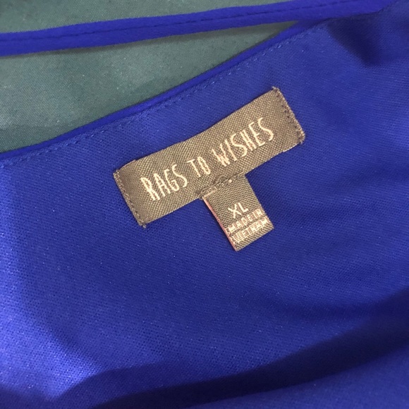 Rags to Wishes Blue Romper - Picture 3 of 3